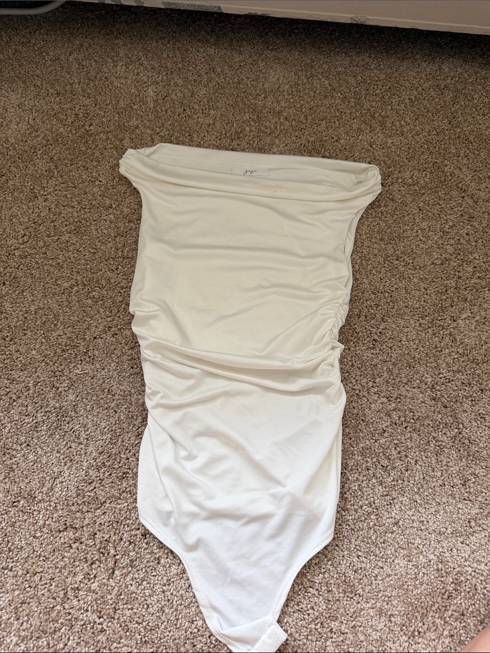 Cream Off-Shoulder Bodysuit